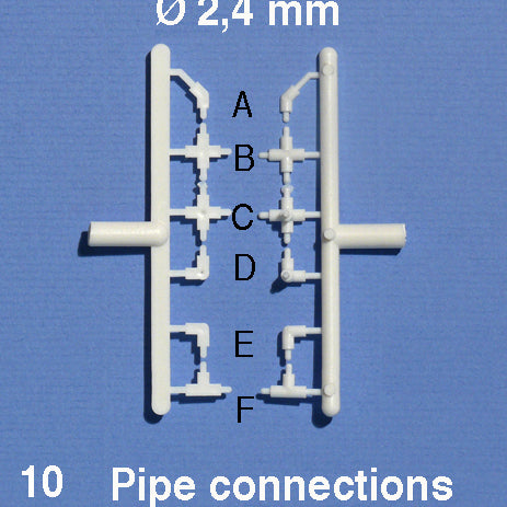 PIPE CONNECTORS, WHITE (20 PCS)