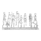 Walking Figures, Scale M=1:50 (White / Transparent)