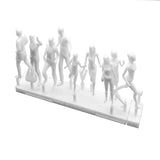 Walking Figures, Scale M=1:50 (White / Transparent)