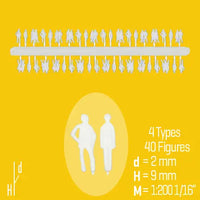 SILHOUETTE FIGURES, SCALE M=1:200 (SELECT PACK SIZE AND COLOUR)