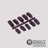 CARS, ASSORTED 10 TYPES, SCALE M=1:200 (IN COLOUR)