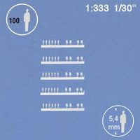 SILHOUETTE FIGURES, SCALE M=1:333 (SELECT PACK SIZE AND COLOUR)