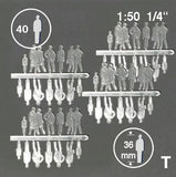 SILHOUETTE FIGURES, SCALE M=1:50 (SELECT PACK SIZE AND COLOUR)