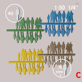 SILHOUETTE FIGURES, SCALE M=1:50 (SELECT PACK SIZE AND COLOUR)