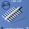 STEPS, SPIRAL STAIRCASE, WHITE, M=1:200 (16 PCS)