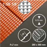 ROOF TILE SHEET WITH RIDGE, M=1:50