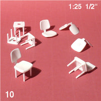 OFFICE CHAIRS, WHITE, M=1:25 (10 PCS)